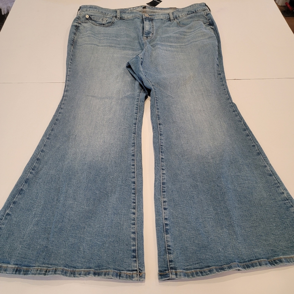 Torrid Perfect Flare Vintage Stretch Mid-Rise Jean Smooth Sailing Size 20 Short - Picture 7 of 17